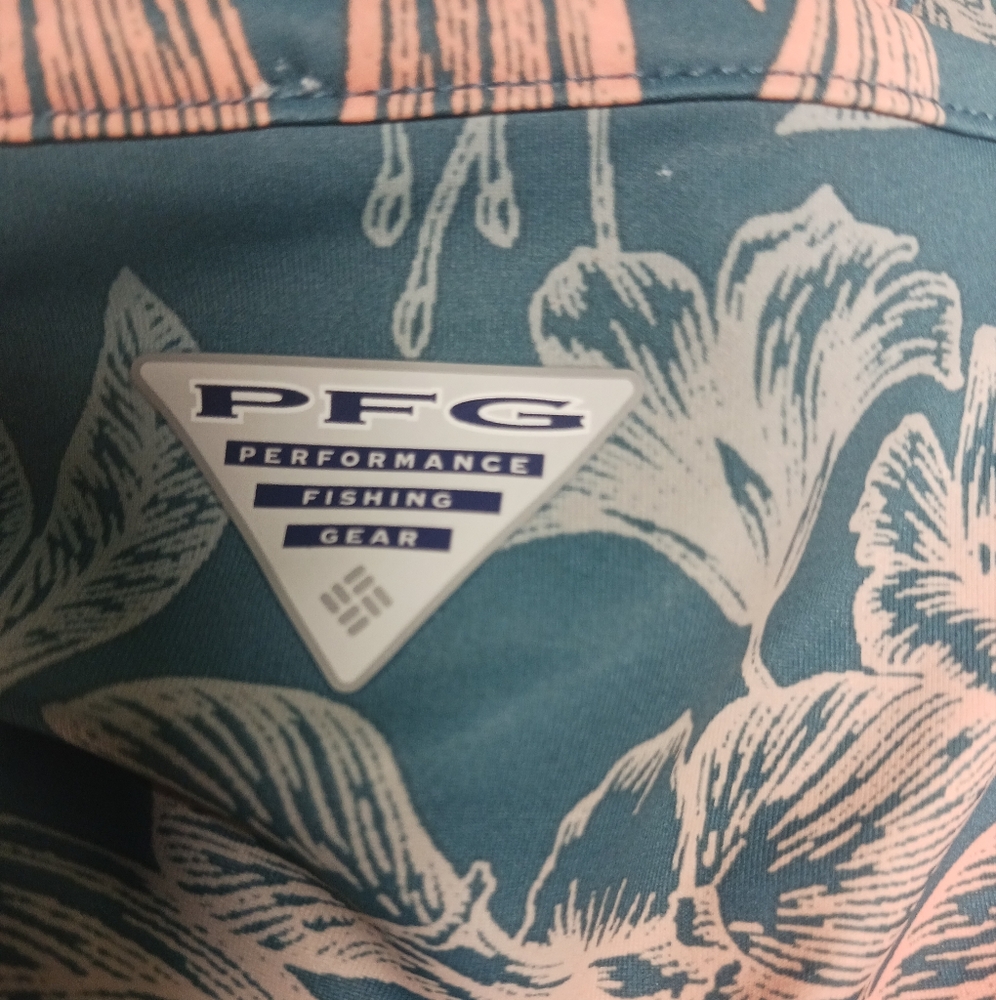 Columbia Women's Tropical Print Midi Dress - Blue and Orange - Picture 8 of 11